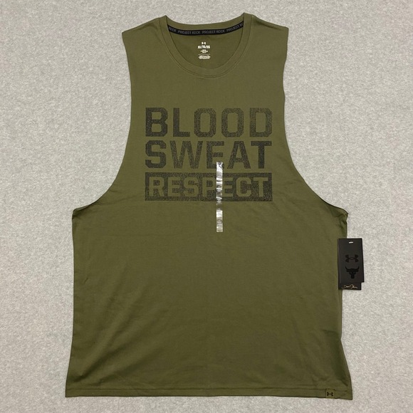 Under Armour Other - Under Armour Project Rock BSR Sleeveless Tank Top Green Men's XL 6010999-390 NWT